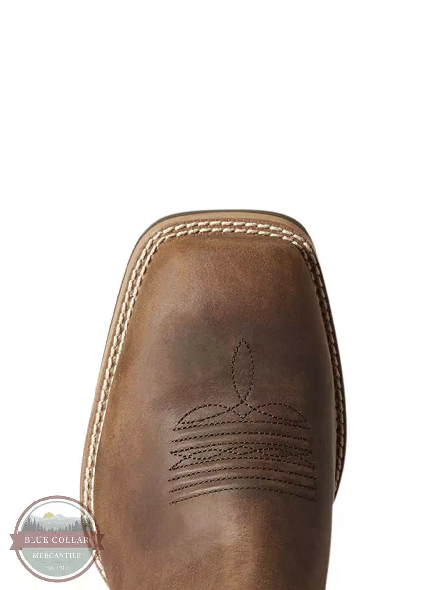 Ariat 10038340 Hybrid VentTEK Western Boot in Distressed Brown Toe View