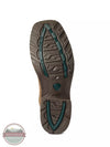 Ariat 10038354 Hybrid Patriot Waterproof Western Boot in Distressed Brown Sole View