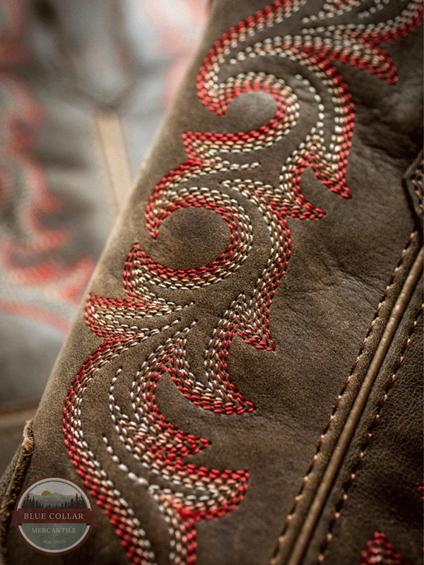 Ariat 10042385 Hybrid Rancher Stretchfit Square Toe Western Boots Stitching Detail