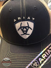 Ariat 1595303 Navy Ball Cap with White & Tan Accents Front Life View