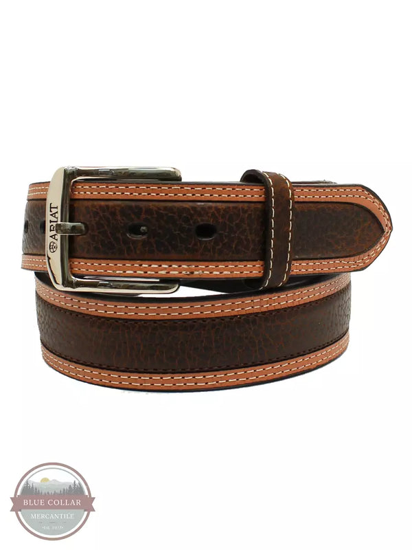 Ariat A10004305 Diesel Brown Rowdy Belt Front View