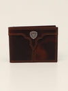 Ariat A3550202 Center Bump Shield Bi-Fold Wallet Front View
