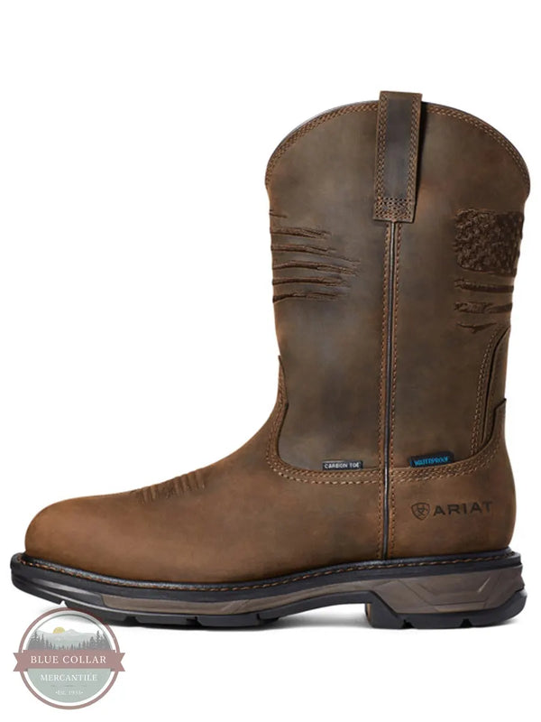 Ariat 10036002 Workhog XT Patriot Waterproof Carbon Toe Work Boot side view