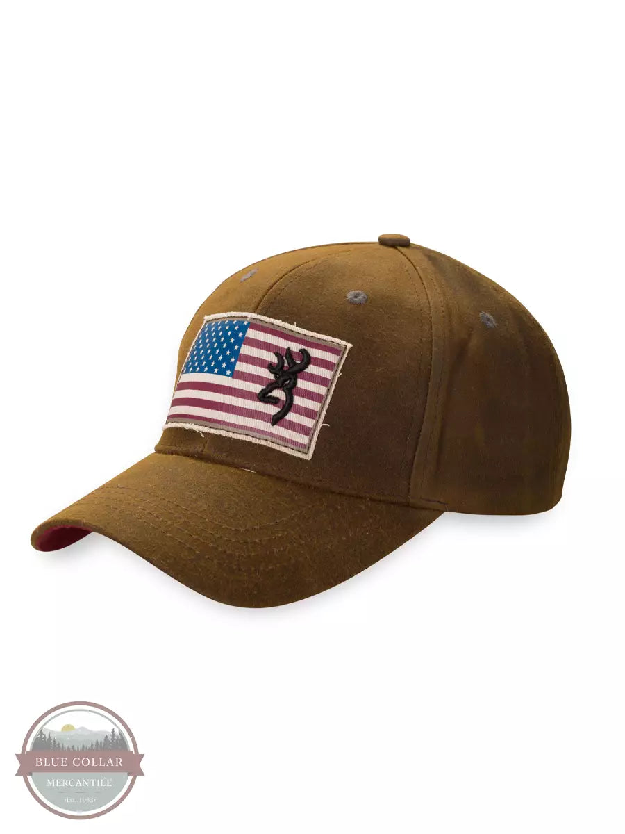 Browning 308776881 Liberty Wax Cap in Dark Brown Front View