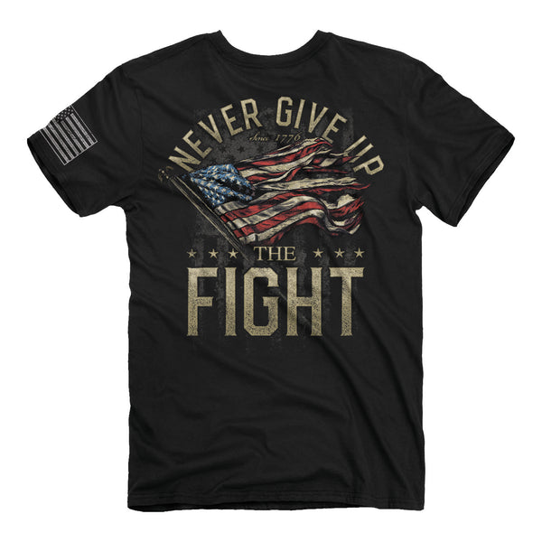 Buck Wear 2162 Men's Never Give Up The Fight T-Shirt
