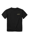 Buck Wear 2582 Chevy 73 Camo Flag T-Shirt in Black Front View