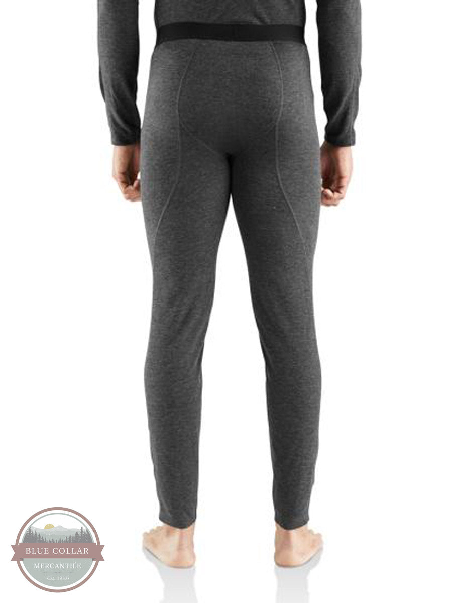 Carhartt MBL121 Base Force Heavyweight Poly-Wool Bottoms Black Heather Back View