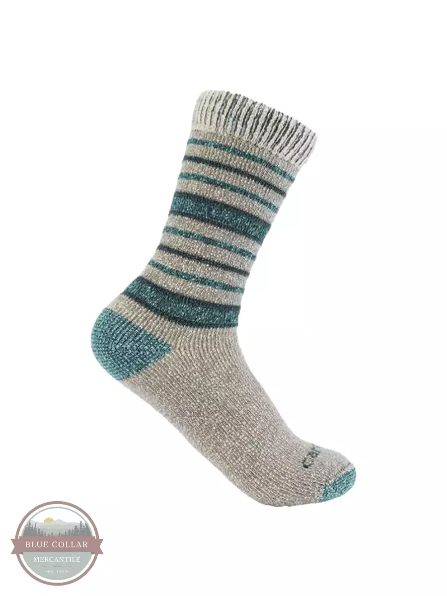 Carhartt SB4680W Ladies Heavyweight Wool Blend Boot Sock Blue Side View