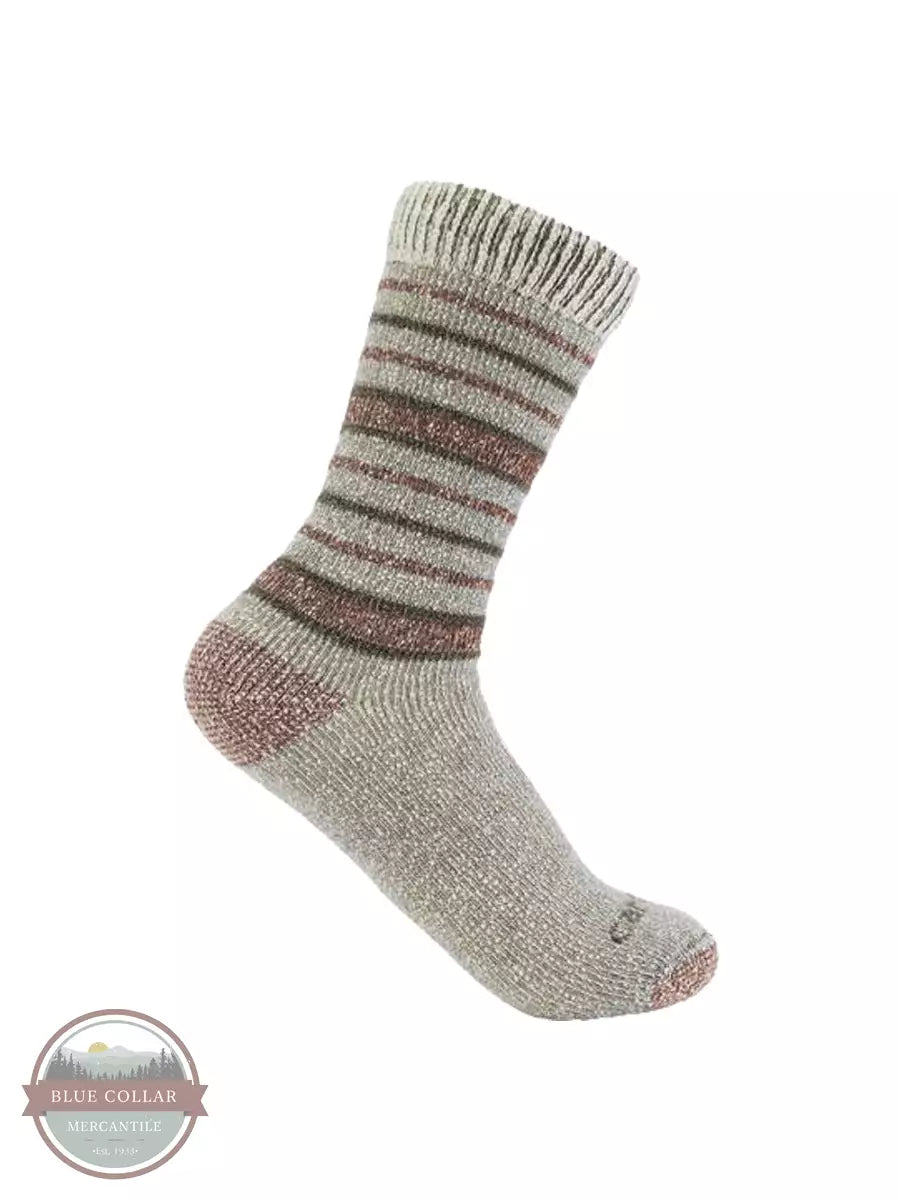 Carhartt SB4680W Ladies Heavyweight Wool Blend Boot Sock Moss Side View