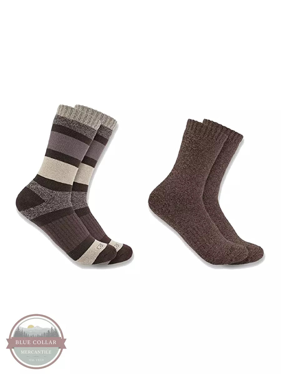 Carhartt SC3152W Heavyweight Crew Sock 2-Pack Assorted Gray Pair View