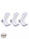 Carhartt SC6203M Lightweight Cotton Blend Crew Sock 3-Pack White Profile View