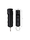 Defensive Protection Systems DPSKFT-BLACK Pepper Spray Key Chain in Black Detail View