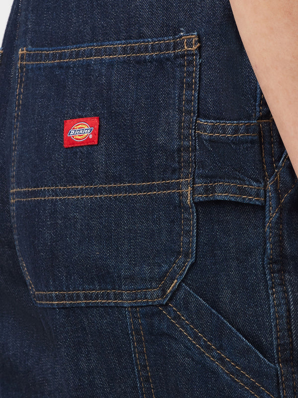 Dickies FB206 Relaxed Fit Bib Overalls Blue Back Detail