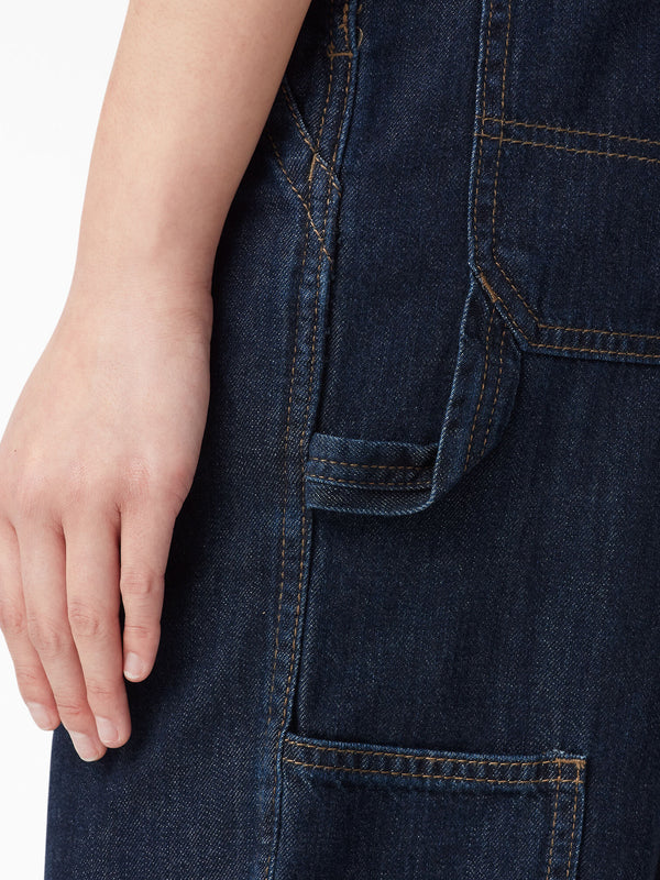 Dickies FB206 Relaxed Fit Bib Overalls Blue Back Detail2