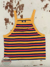 Dickies FSR65 Rib Knit Striped Tank Top Nugget, Summer Front View