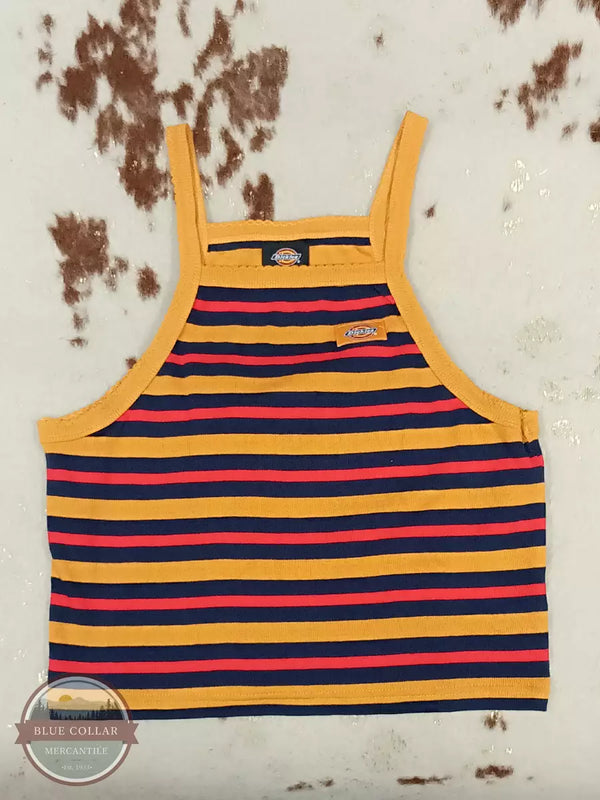 Dickies FSR65 Rib Knit Striped Tank Top Nugget, Summer Front View