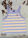 Dickies FSR65 Rib Knit Striped Tank Top Purple Summer Front View