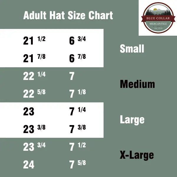 Bullhide Hats 0781BL Rattle Your Hocks 4X PBR Western Felt Hat size chart