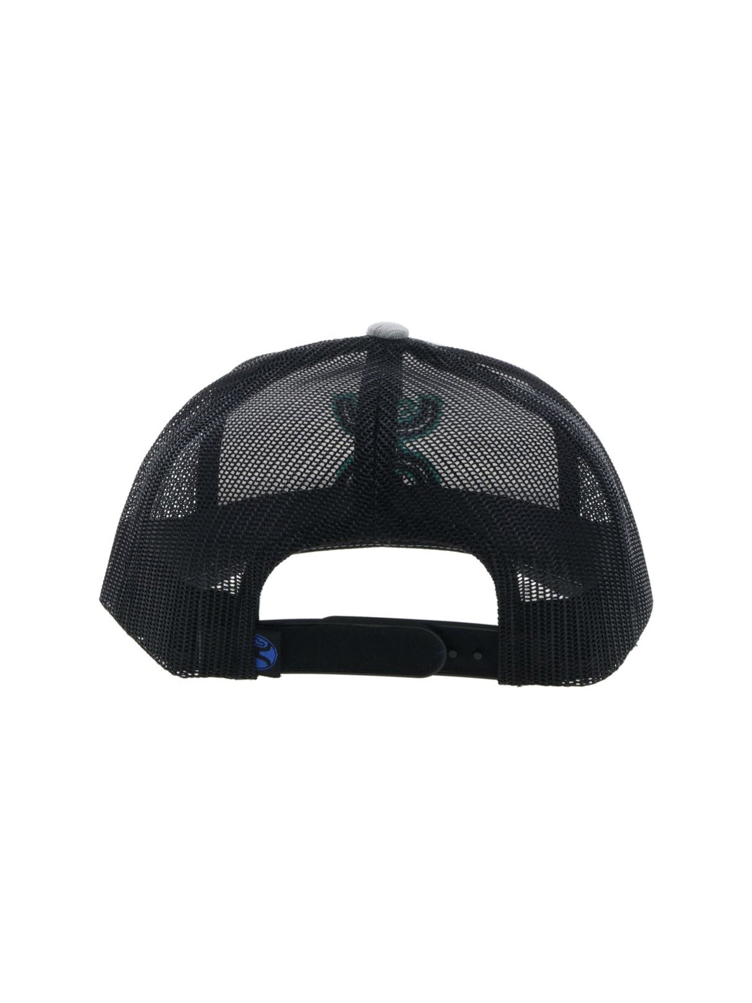 Hooey 2217T-GYBK Sterling Gray / Black 6-Panel Trucker Cap Back View