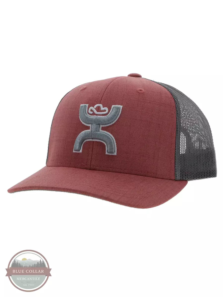 Hooey 2306T Sterling Cap Salmon/Grey Profile View