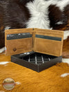 Hooey HBF013-TNSP Hooey Original Front Pocket Bi-Fold Wallet in Tan with Sunset Serape Print Inside View