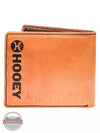 Hooey HBF017-TNTQ Phoenix Bi-Fold Wallet in Tan and Turquoise Back View