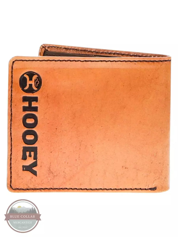 Hooey HBF017-TNTQ Phoenix Bi-Fold Wallet in Tan and Turquoise Back View