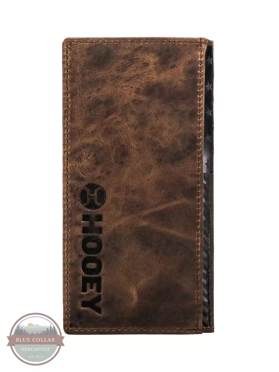 Hooey HW003-BRBK Liberty Roper Rodeo Checkbook Wallet Back View
