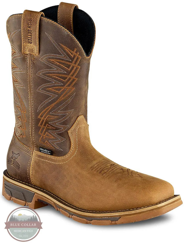 Irish Setter 83912 Marshall 11" Waterproof Safety Square Toe Pull-On Work Boot profile