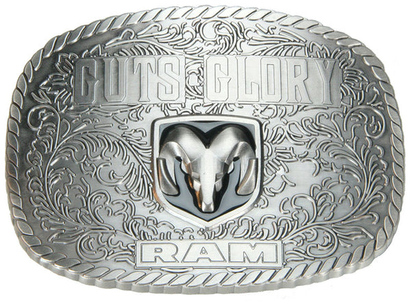 Western Express JD-115 Guts Glory Ram Belt Buckle