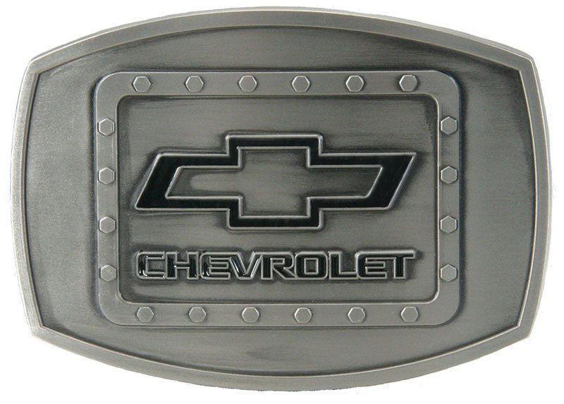 Western Express JD-118 Chevrolet Silver Antique Belt Buckle
