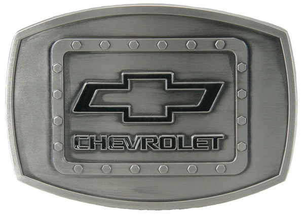 Western Express JD-118 Chevrolet Silver Antique Belt Buckle