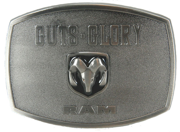 Western Express JD-122 Guts Glory Ram Dodge Ram Metal Buckle