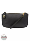 Joy Susan L8000-00 Mini Crossbody Wristlet Clutch in Black Front View