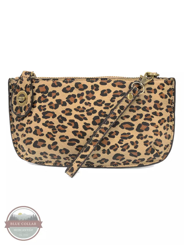Joy Susan L8055-15 Leopard Crossbody Wristlet Clutch Front View