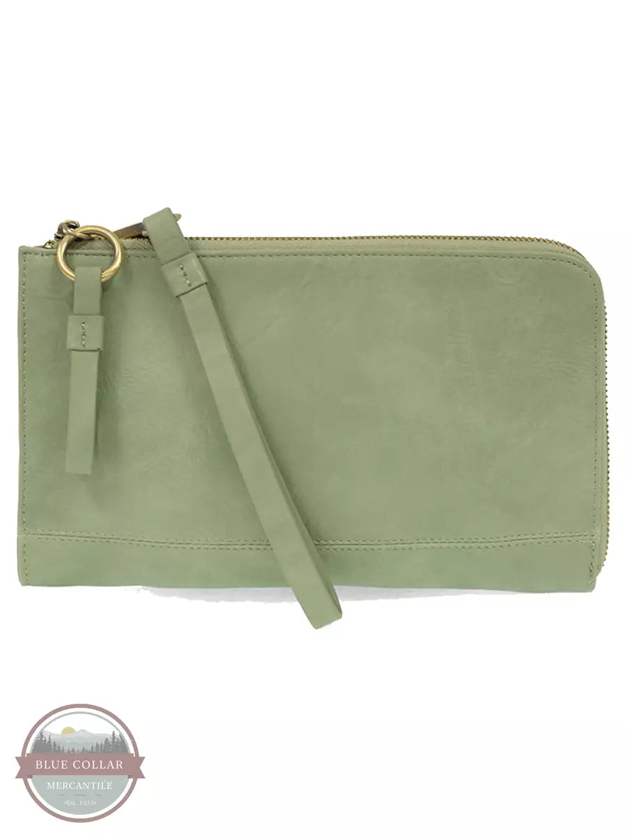 Joy Susan L8082 Karina Convertible Wristlet & Wallet Cameo Green Front View