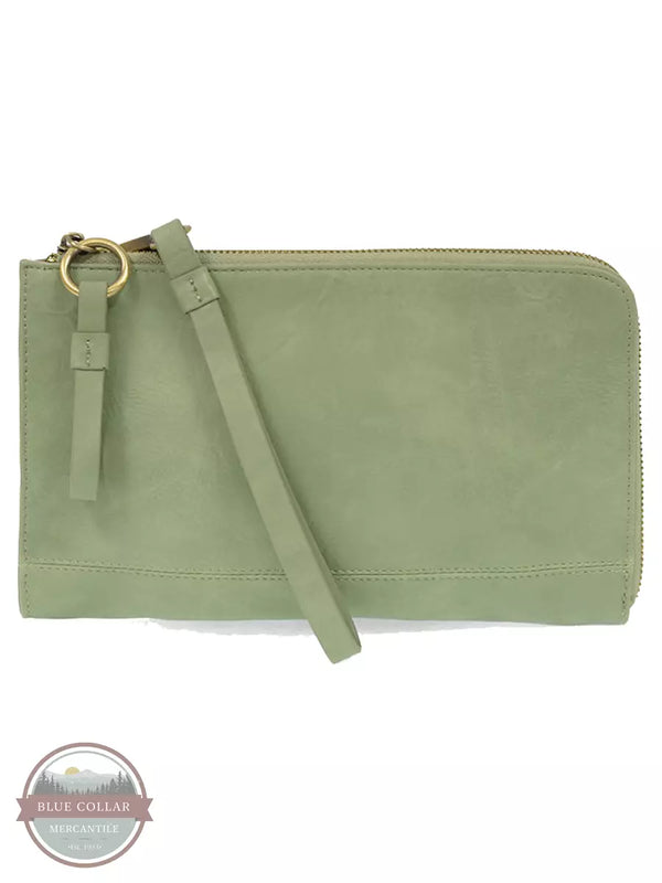 Joy Susan L8082 Karina Convertible Wristlet & Wallet Cameo Green Front View