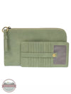 Joy Susan L8082 Karina Convertible Wristlet & Wallet Cameo Green Full View