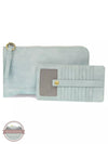 Joy Susan L8082 Karina Convertible Wristlet & Wallet Light Blue Full View