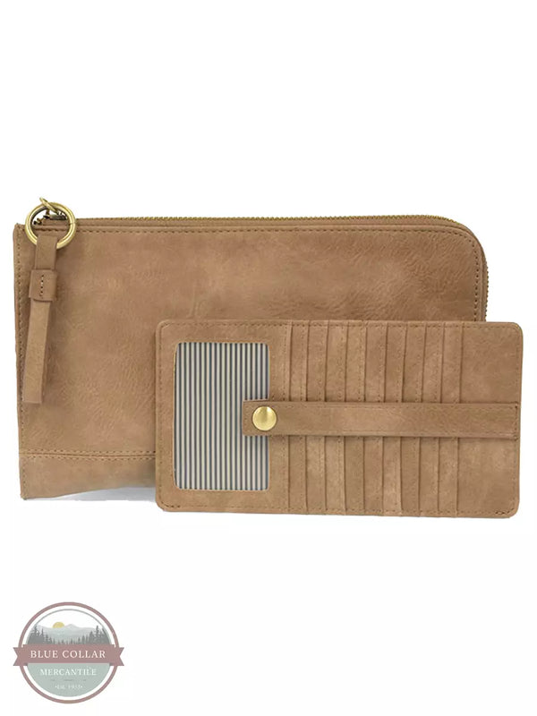 Joy Susan L8082 Karina Convertible Wristlet & Wallet Sepia Full View