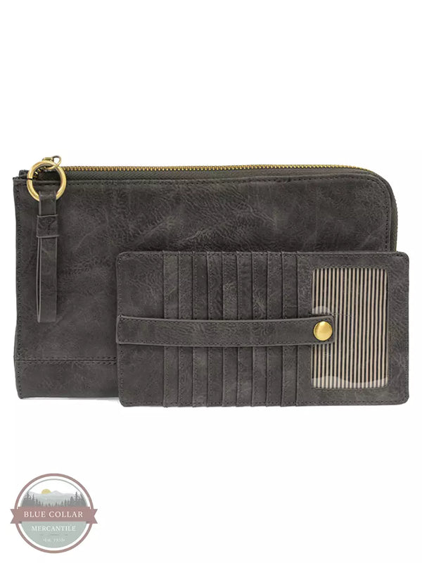 Joy Susan L8082 Karina Convertible Wristlet & Wallet Storm Grey  Full View
