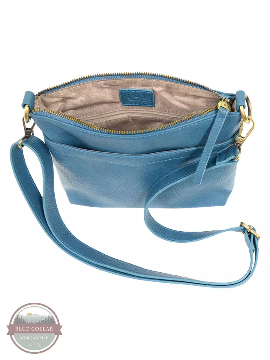 Joy Susan L8105 Layla Top Zip Crossbody Bag Peacock Inside View