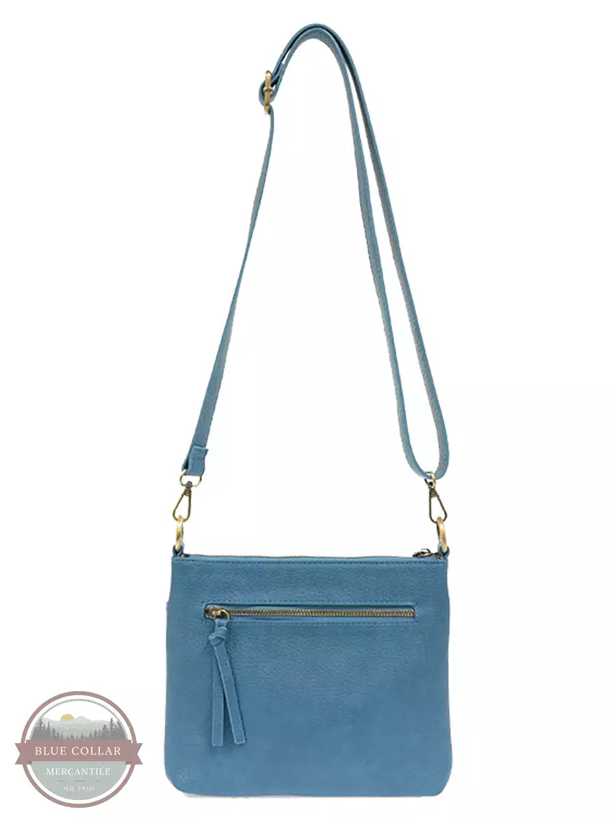 Joy Susan L8105 Layla Top Zip Crossbody Bag Peacock Back Strap View
