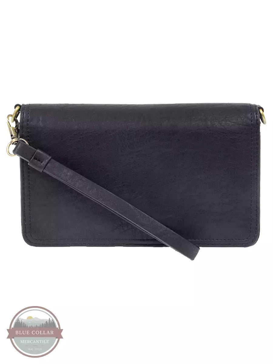 Joy Susan L8130 Billie Mini Organizer Crossbody Wristlet Bag Dark Navy Front View
