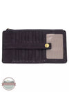Joy Susan L8142 New Kara Distressed Wallet Navy Front View