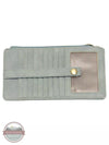 Joy Susan L8142 New Kara Distressed Wallet Light Aqua Front View