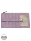 Joy Susan L8142 New Kara Distressed Wallet Lavender Front View