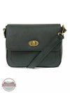 Joy Susan L8143 Vicki Small Convertible Turn Lock Shoulder Bag Dark Teal Front View