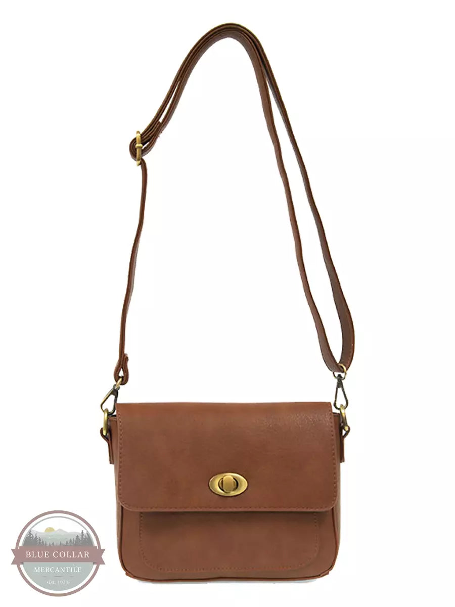 Joy Susan L8143 Vicki Small Convertible Turn Lock Shoulder Bag Toffee Strap View