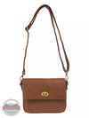 Joy Susan L8143 Vicki Small Convertible Turn Lock Shoulder Bag Toffee Strap View